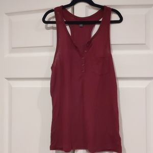AEO Red/Maroon Tank Top size XS